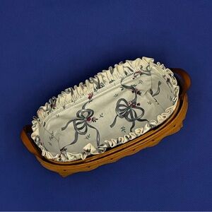 Longaberger 1993 Lavender Basket with leather handles